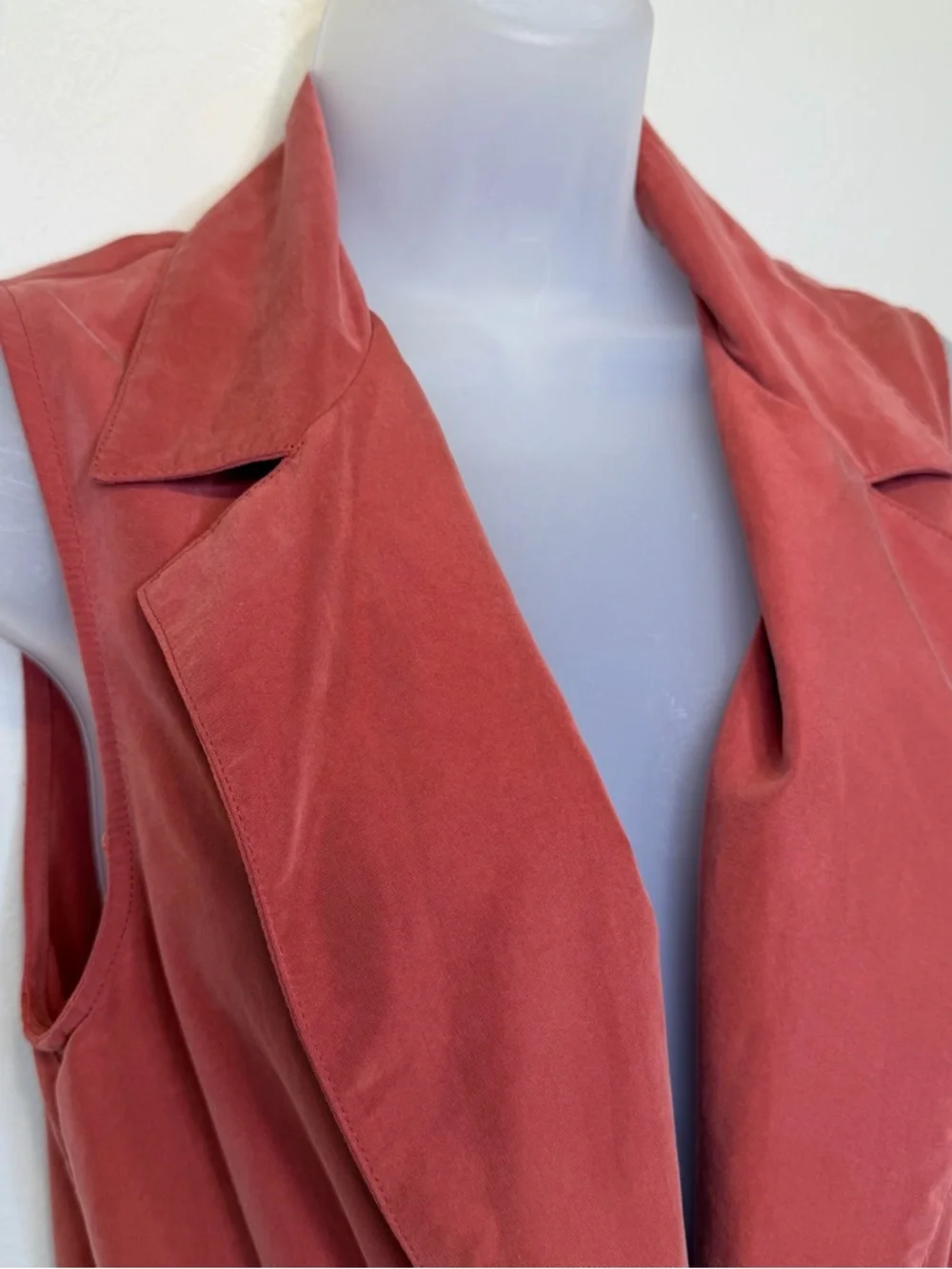 Elevenses | Anthro Old Town Open Front Tie Waist Lightweight Pocket Utility Vest - Picture 7 of 15